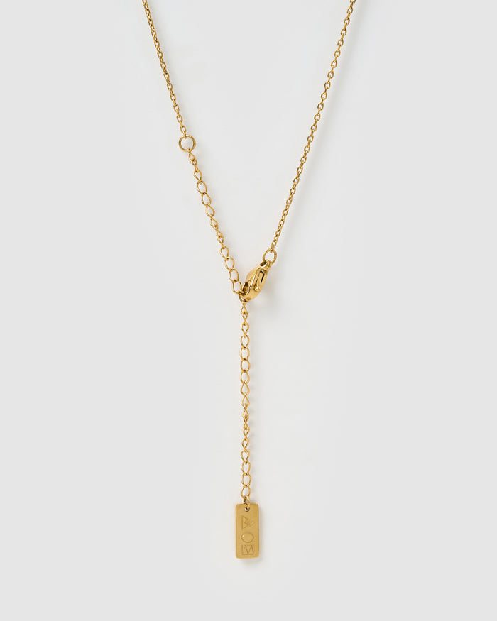 Star Of David Charm Gold Necklace