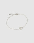 Star Of David Charm Silver Bracelet