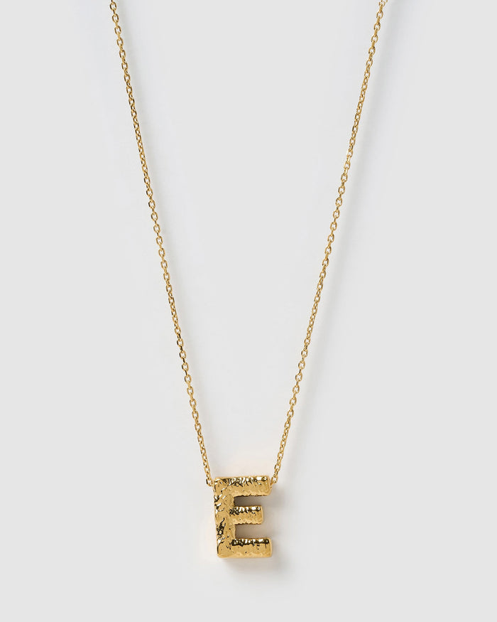 Statement Gold Letter Necklace