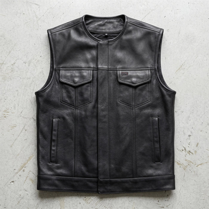 Steelhorse - Men's SOA Club Style Leather Motorcycle Vest