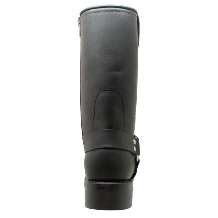 StormGuard Men's black Leather biker boots