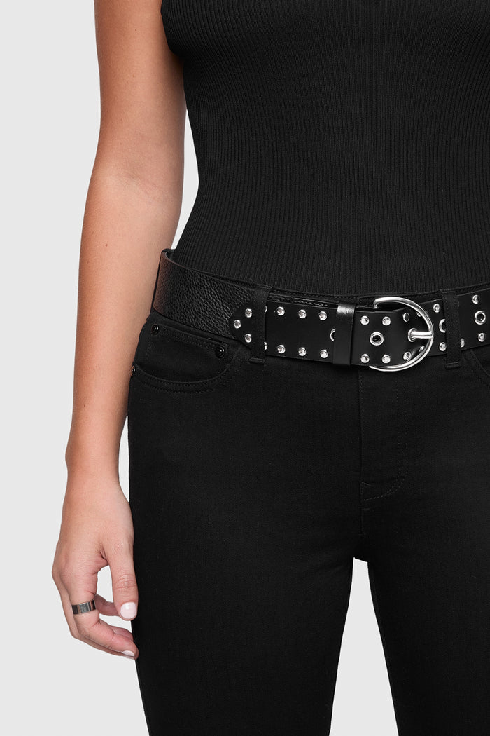 Studded Grommet Belt
