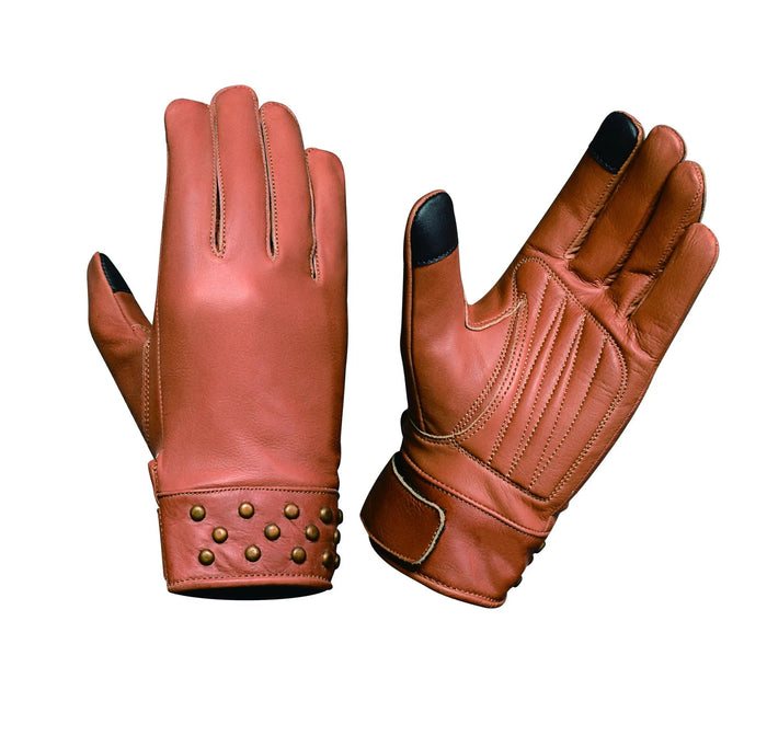 StudGlam Rider - Women's Leather Motorcycle Gloves