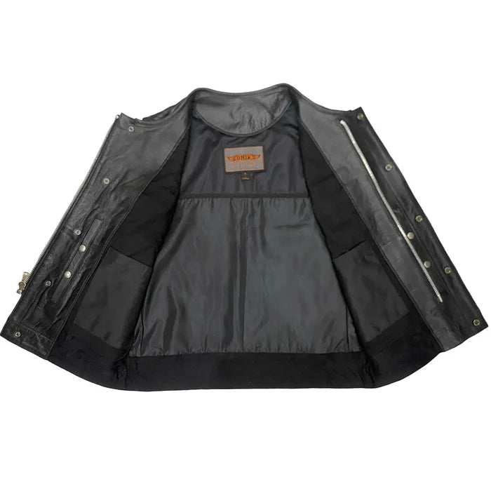 Sturgis - Men's SOA Club Style Leather Motorcycle Vest