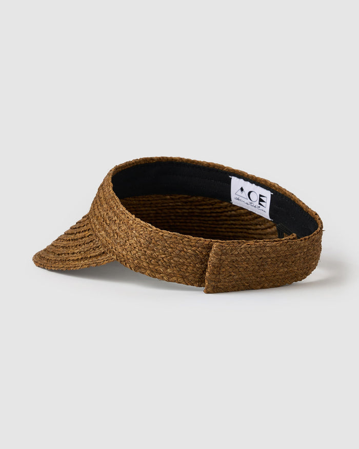 Sunray Roll Up Sun Visor - Dark Natural