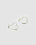 Sweetheart Silver Earrings - Large