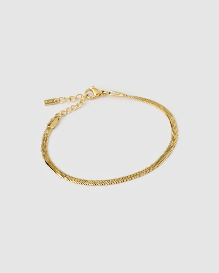 Sylvia Gold Snake Chain Bracelet