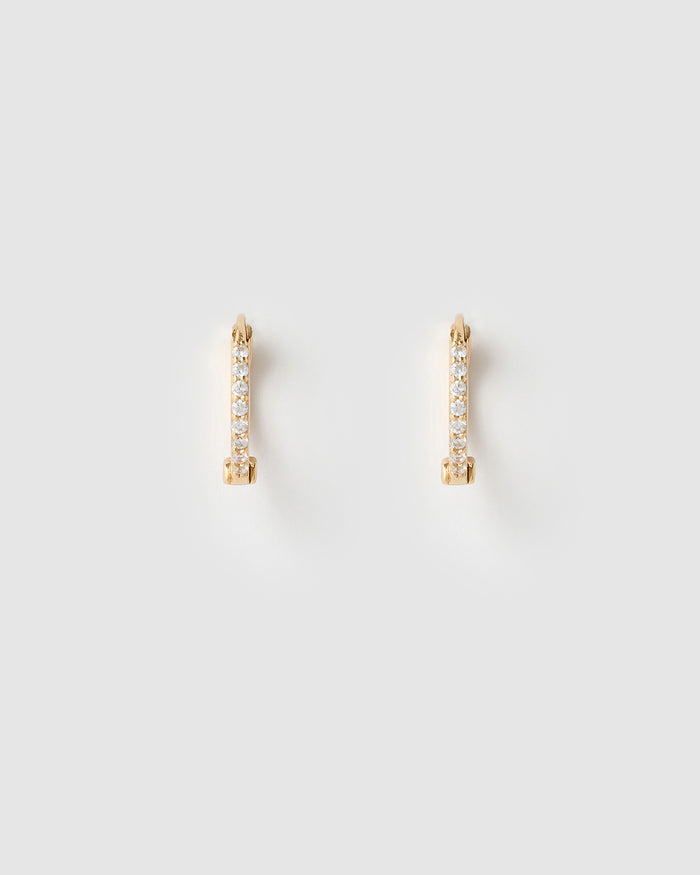 Tabitha Gold Huggie Earrings