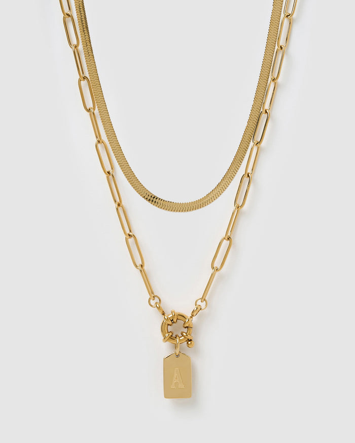 Tag Necklace Stack