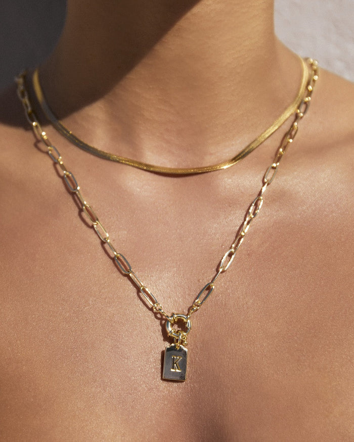 Tag Necklace Stack