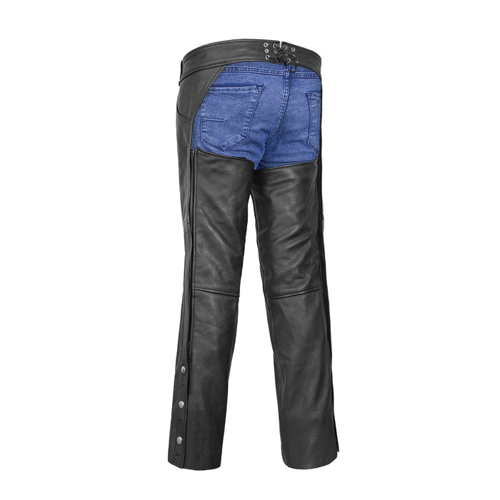 Tall Classic Leather Chaps with Jeans Pockets