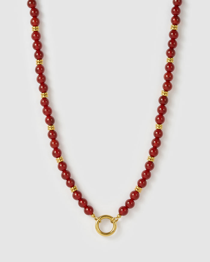 Tallulah Necklace - Red Agate