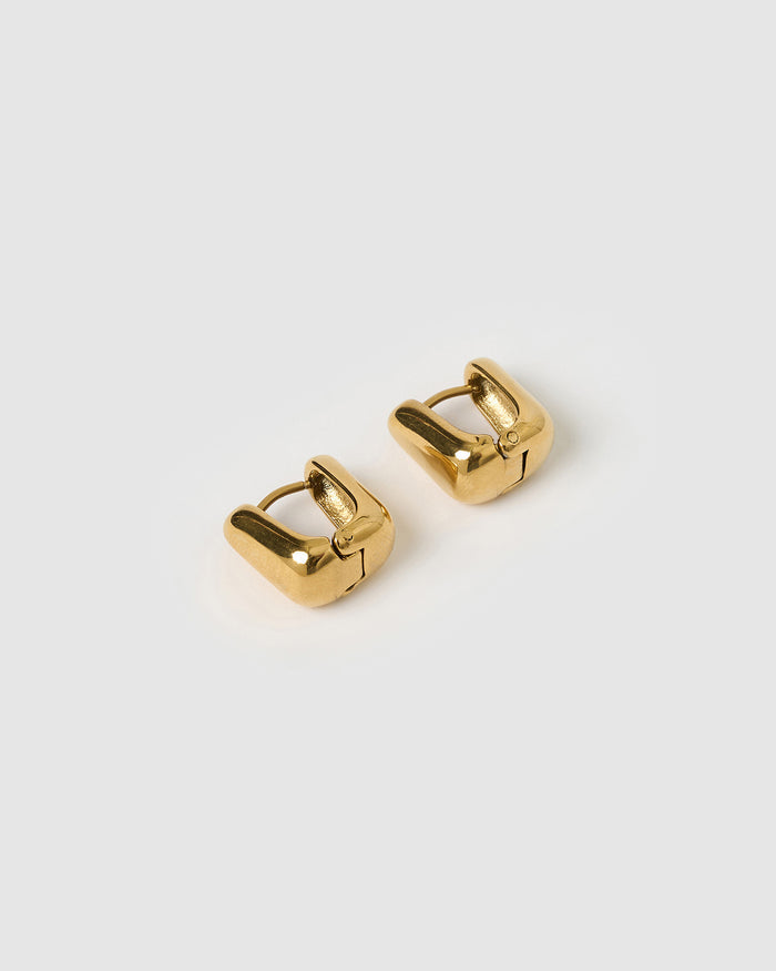 Tess Gold Hoop Earrings