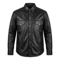 Titan - Men's Shirt style Premium Leather Biker Jacket