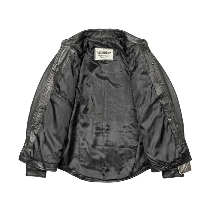 Titan - Men's Shirt style Premium Leather Biker Jacket