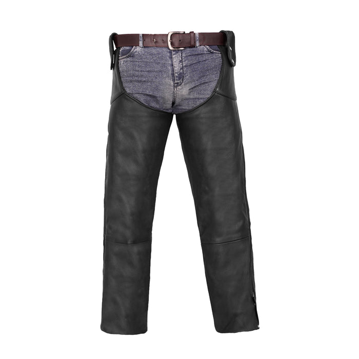 Unisex Adjustable Side Snap Beltless Chap