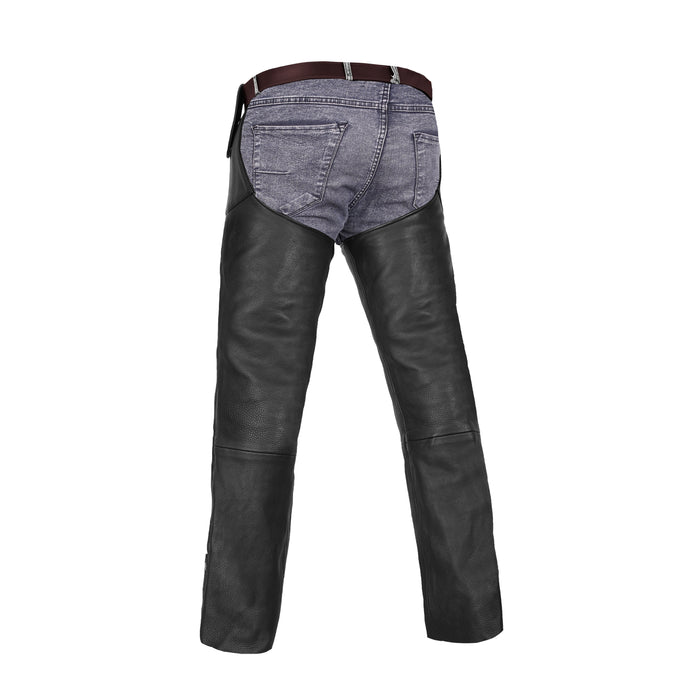 Unisex Adjustable Side Snap Beltless Chap