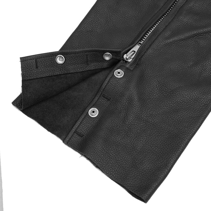 Unisex Adjustable Side Snap Beltless Chap