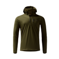 Vale 105 Synthetic Hoodie in Dark Olive, front view #dark_olive