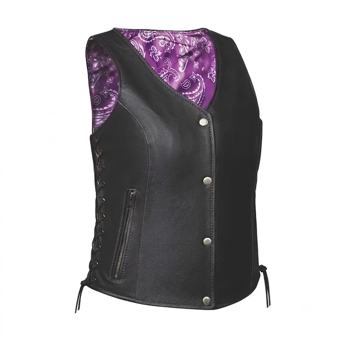 Verbena - Women's Motorcycle Leather Vest