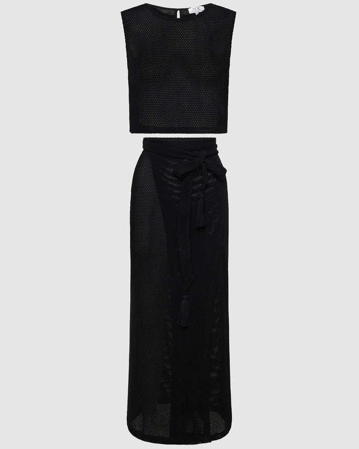 Verona Skirt Set - Liquorice