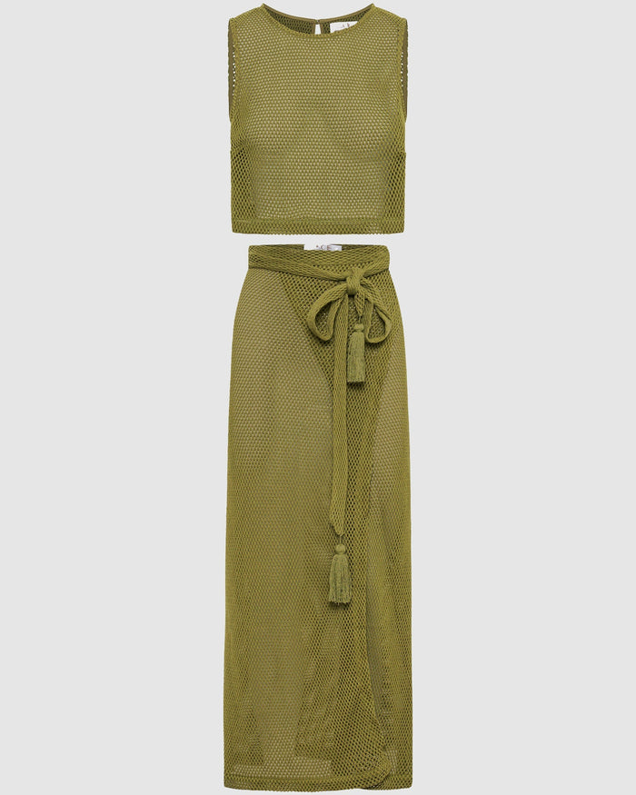 Verona Skirt Set - Pistachio