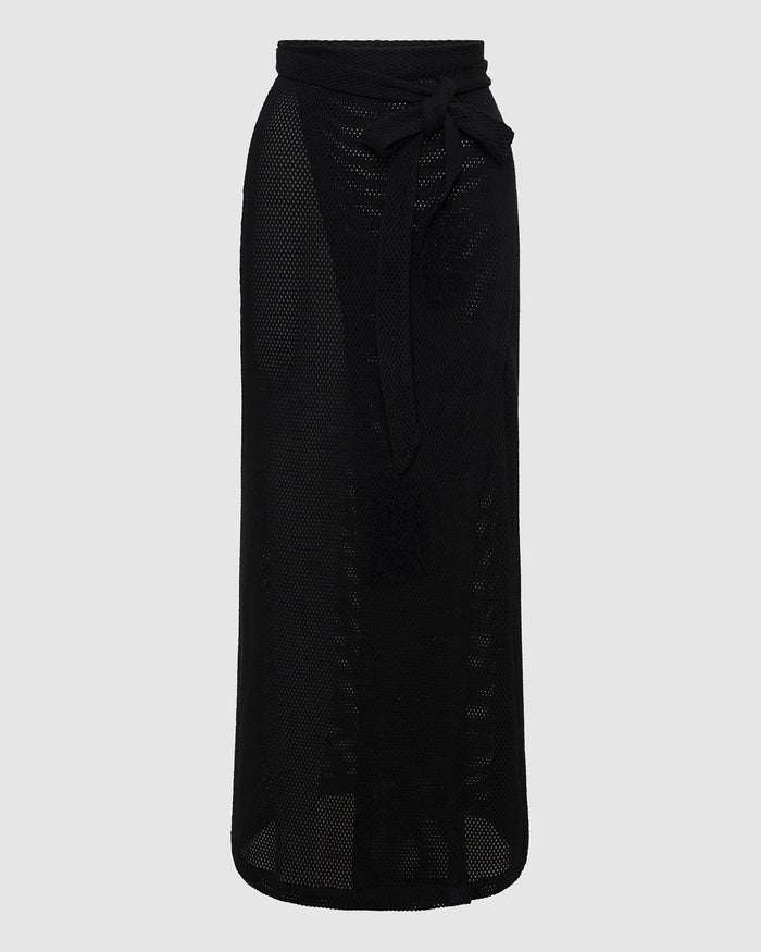 Verona Wrap Skirt - Liquorice