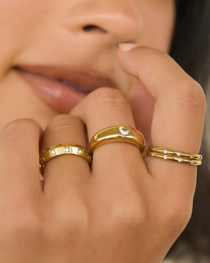 Viola Double Ring Stack