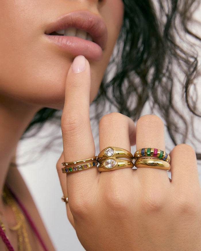Viola Gold Ring