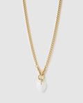 Violet Heart Necklace - White Agate