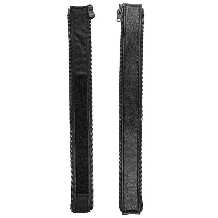 VXP505 Men's Black Universal Vest Expander Panel with Black Oxides Zip (Single Piece)
