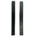 VXP51 Men's Black Universal Vest Expander Panel with Silver Aluminum Zip (Single Piece)