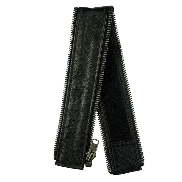 VXP52 Men's Black Universal Vest Expander Panel with Gun Metal Zip # 10 (Single Piece)