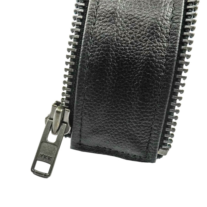 VXP52 Men's Black Universal Vest Expander Panel with Gun Metal Zip # 10 (Single Piece)