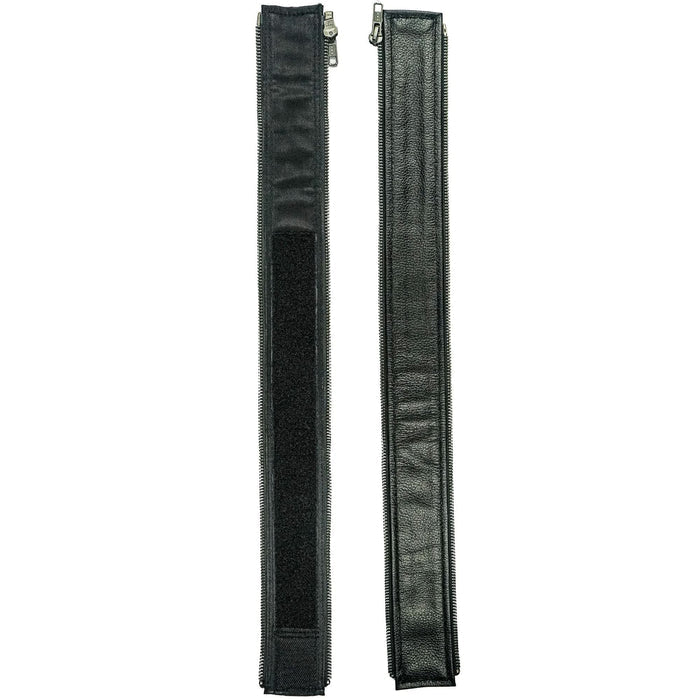VXP53 Men's Black Universal Vest Expander Panel with Gun Metal Zip # 5 (Single Piece)