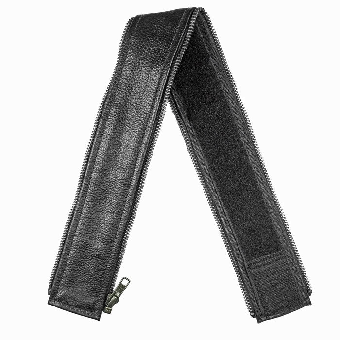 VXP53 Men's Black Universal Vest Expander Panel with Gun Metal Zip # 5 (Single Piece)