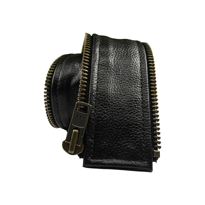 VXP54 Men's Black Universal Vest Expander Panel with Antique Zip (Single Piece)