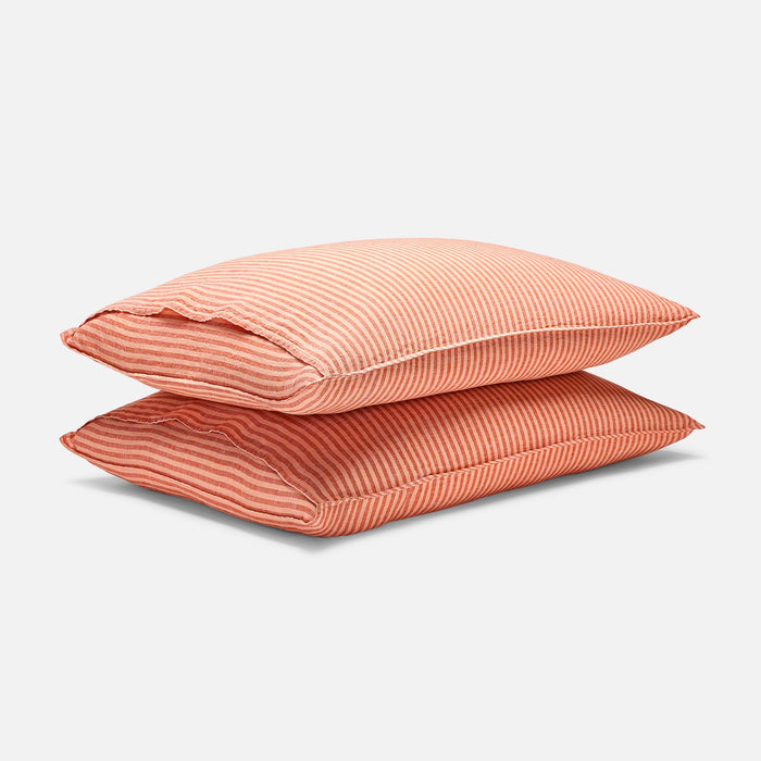Oxford Stripe in Tiger Lily / Standard
