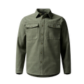 Waterfowler Moleskin Shirt in Moss, front view #moss