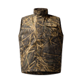 Waxed Canvas Goose Down Vest in Mossy Oak Original Shadow Grass, front view #mossy_oak_original_shadow_grass