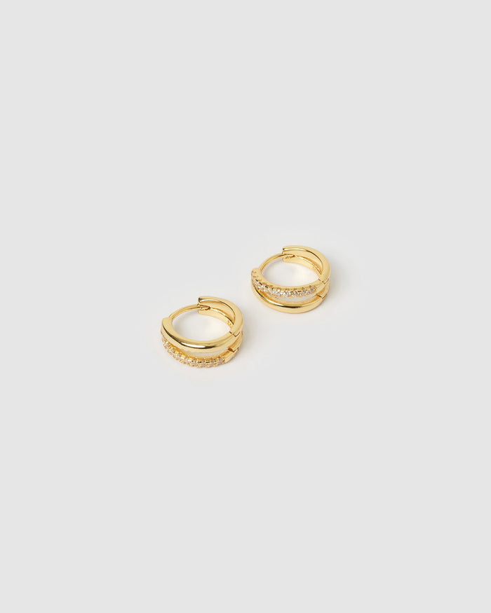 Winnie Gold Huggie Earrings