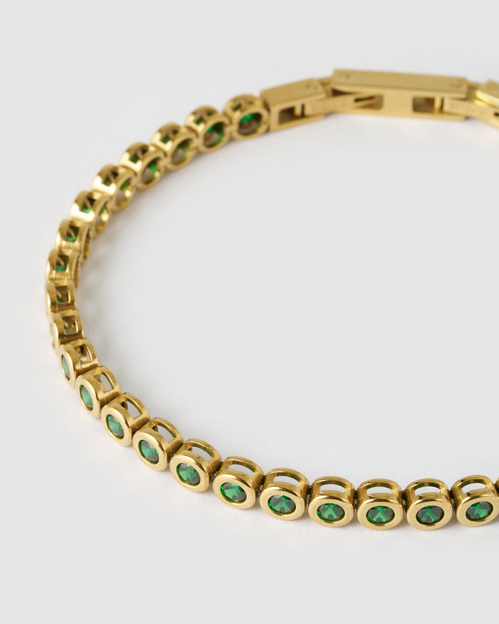 Winona Gold Bracelet - Emerald