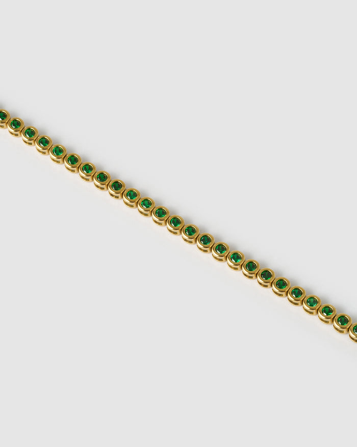 Winona Gold Bracelet - Emerald