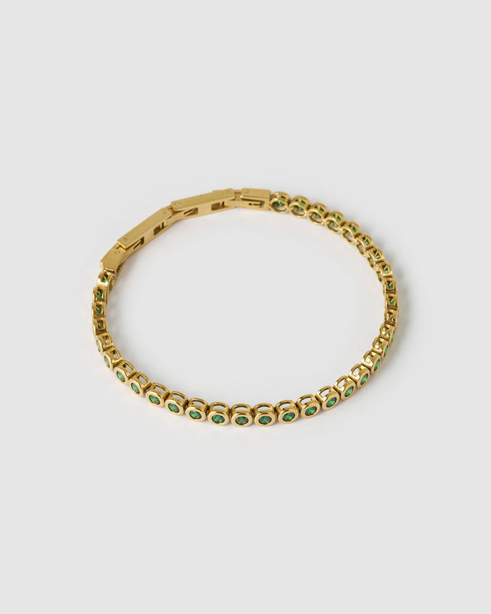 Winona Gold Bracelet - Emerald