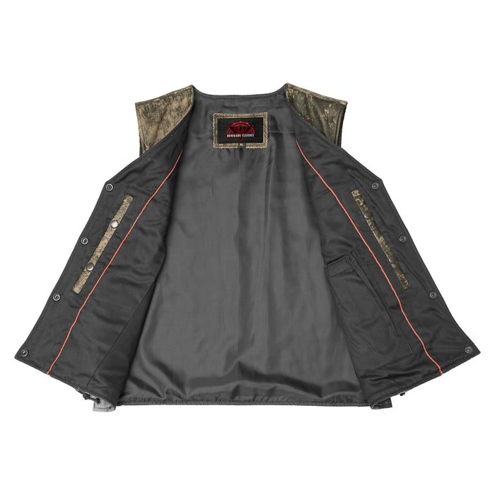Women's Antique Brown Single Back Panel Concealed Carry Vest