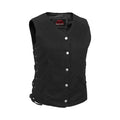 Women's Denim Longer Body ¾ Vest - Side Laces