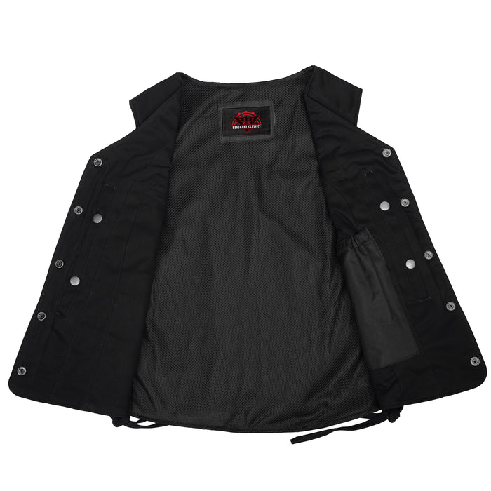 Women's Denim Longer Body ¾ Vest - Side Laces