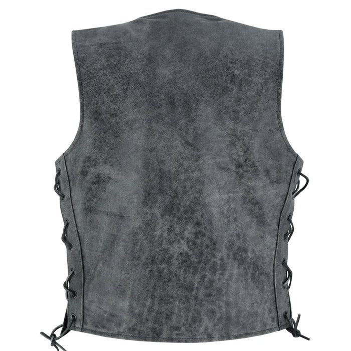 Women's Gray Single Back Panel Concealed Carry Vest