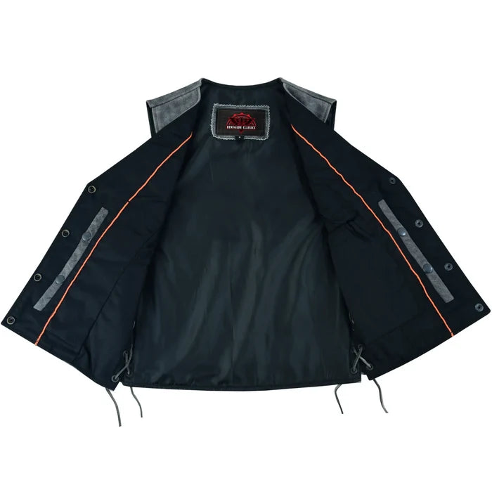 Women's Gray Single Back Panel Concealed Carry Vest