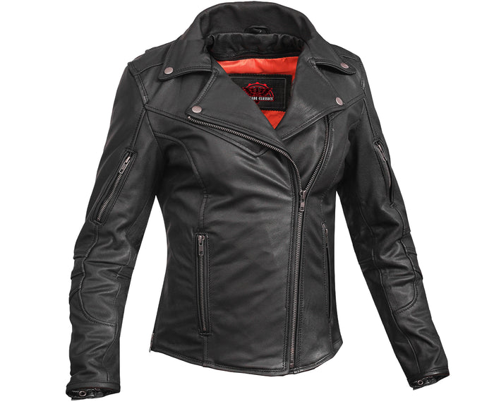 Women's Modern Longer Beltless Biker Jacket